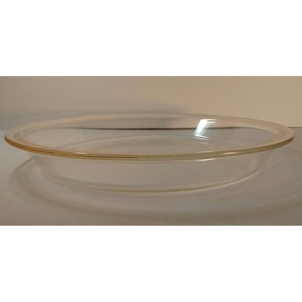 Pyrex Clear Glass Pie Dish/Pan 9.5 Inch Wide 1 inch Height 210 E-39